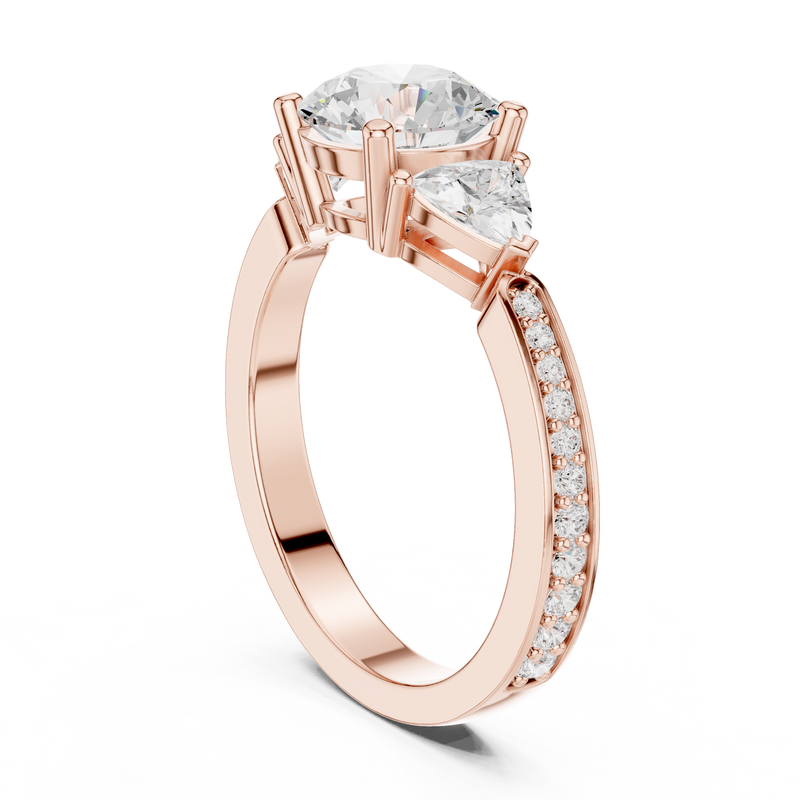 Ladies Ring DDLR-264@7 - Rose Gold - Image