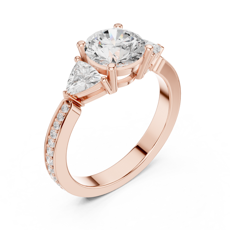 Ladies Ring DDLR-264@7 - Rose Gold - Image