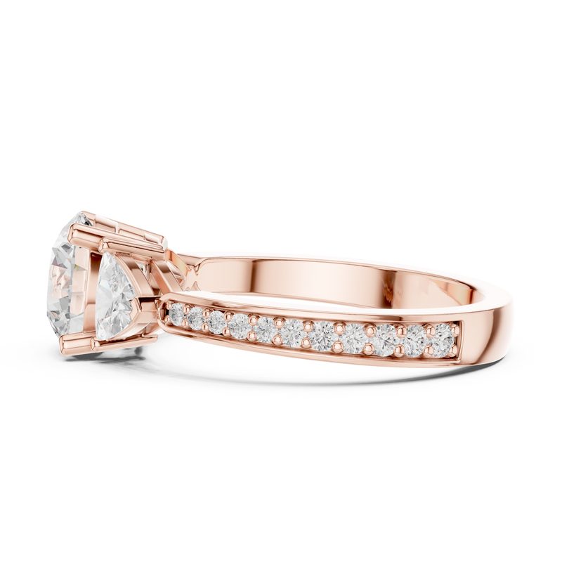 Ladies Ring DDLR-264@7 - Rose Gold - Image