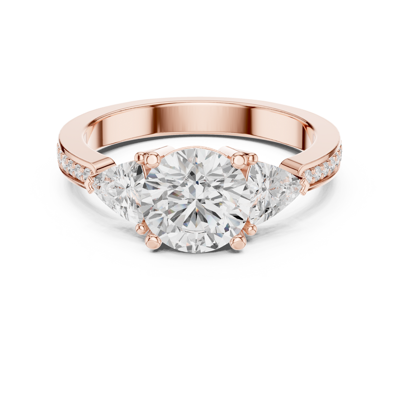 Ladies Ring DDLR-264@7 - Rose Gold - Image
