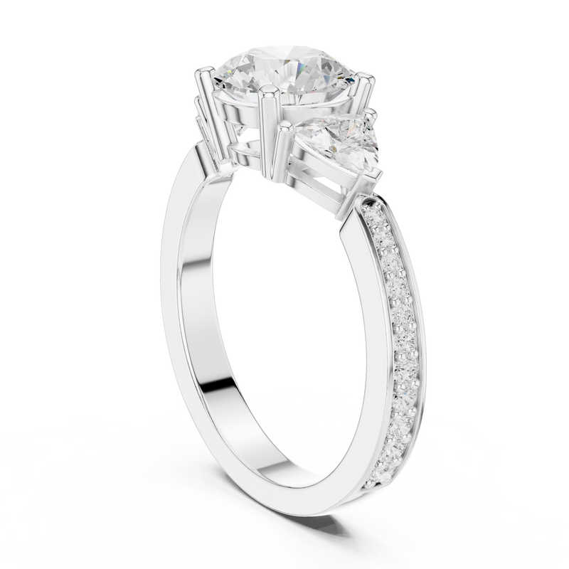 Ladies Ring DDLR-264@7 - White Gold - Image