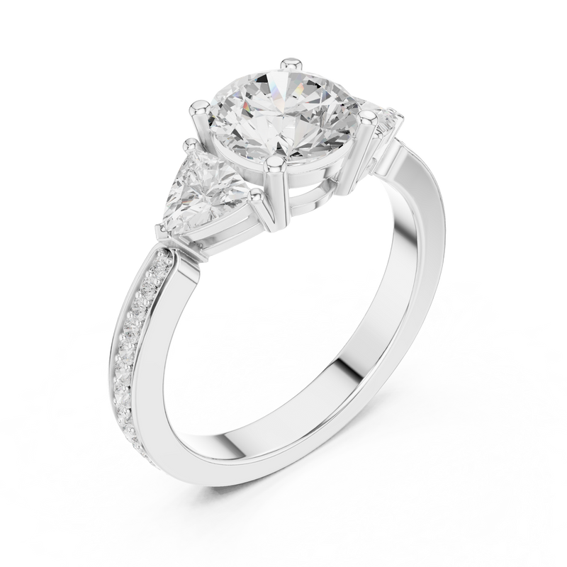 Ladies Ring DDLR-264@7 - White Gold - Image