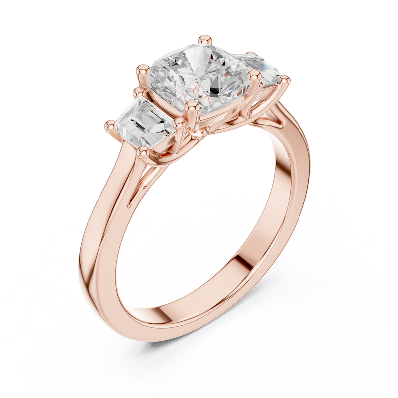 Ladies Ring DDLR-265@7 - Rose Gold - Image