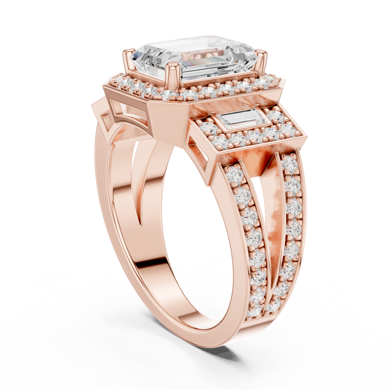 Ladies Ring DDLR-266@7 - Rose Gold - Image