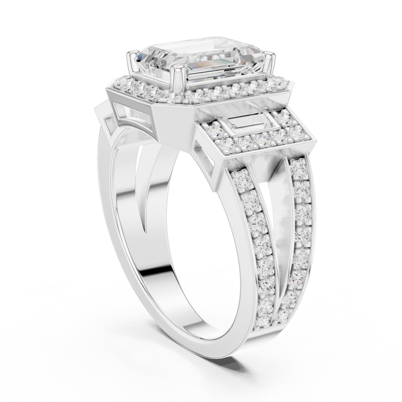 Ladies Ring DDLR-266@7 - White Gold - Image