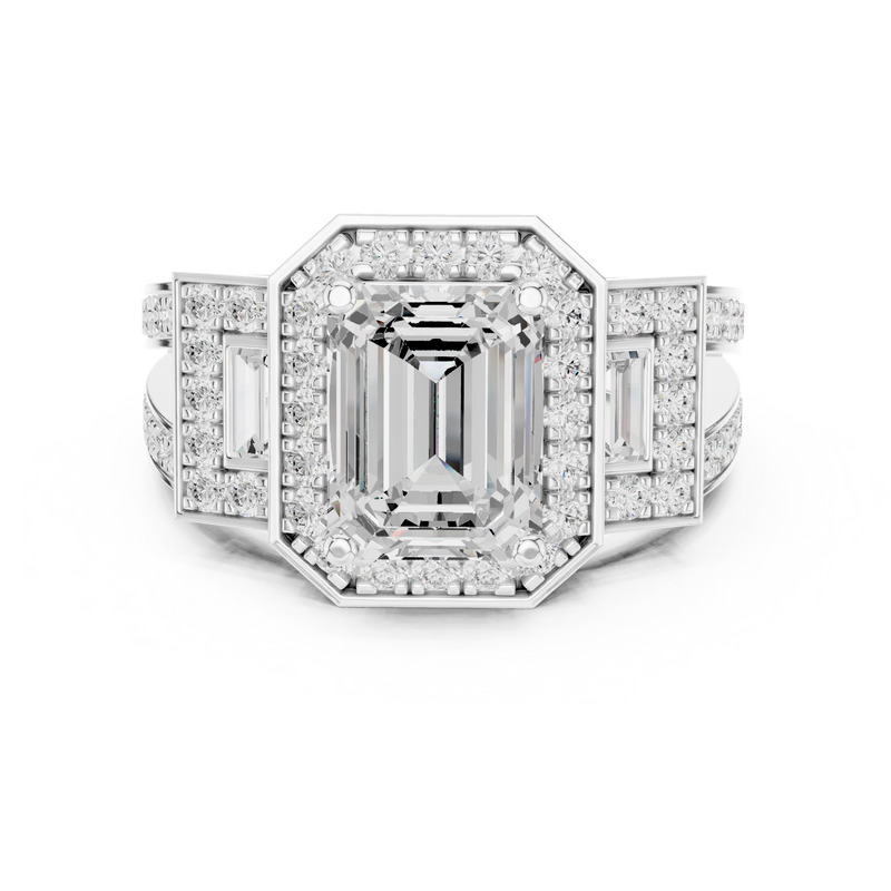 Ladies Ring DDLR-266@7 - White Gold - Image