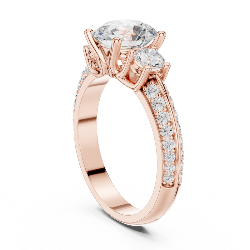 Ladies Ring DDLR-267@7 - Rose Gold - Image