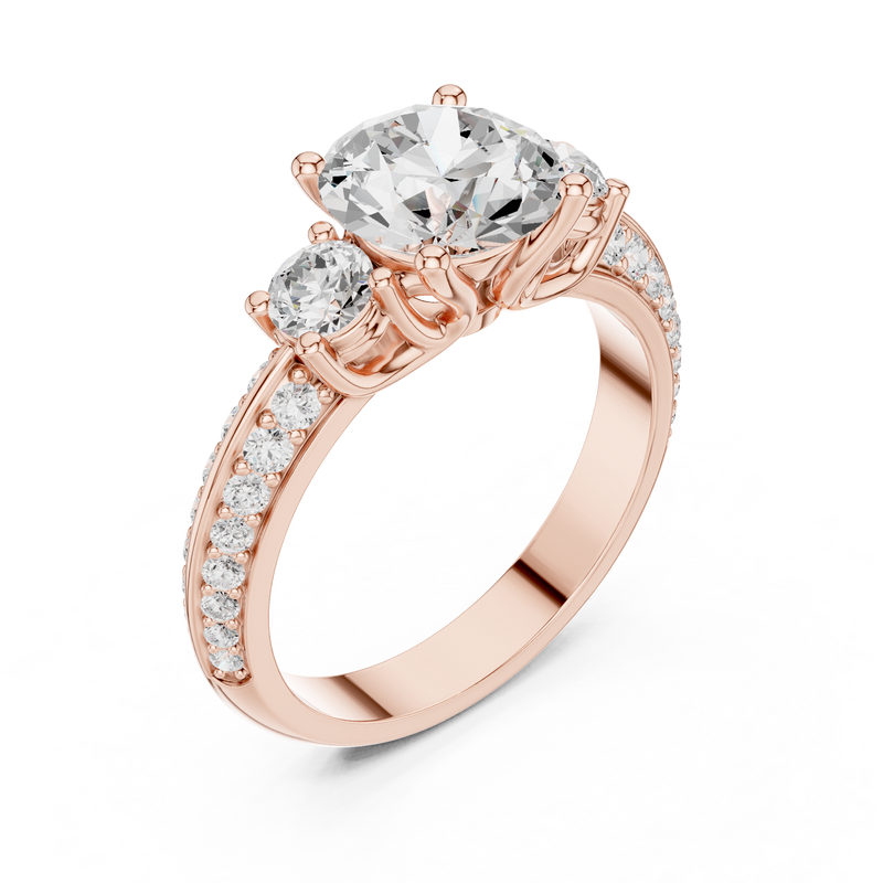 Ladies Ring DDLR-267@7 - Rose Gold - Image