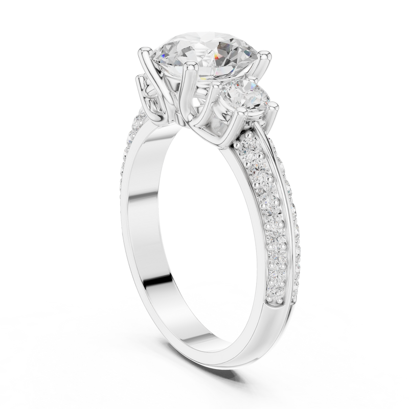 Ladies Ring DDLR-267@7 - White Gold - Image