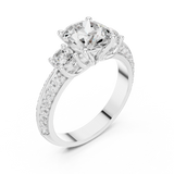 Ladies Ring DDLR-267@7 - White Gold - Image