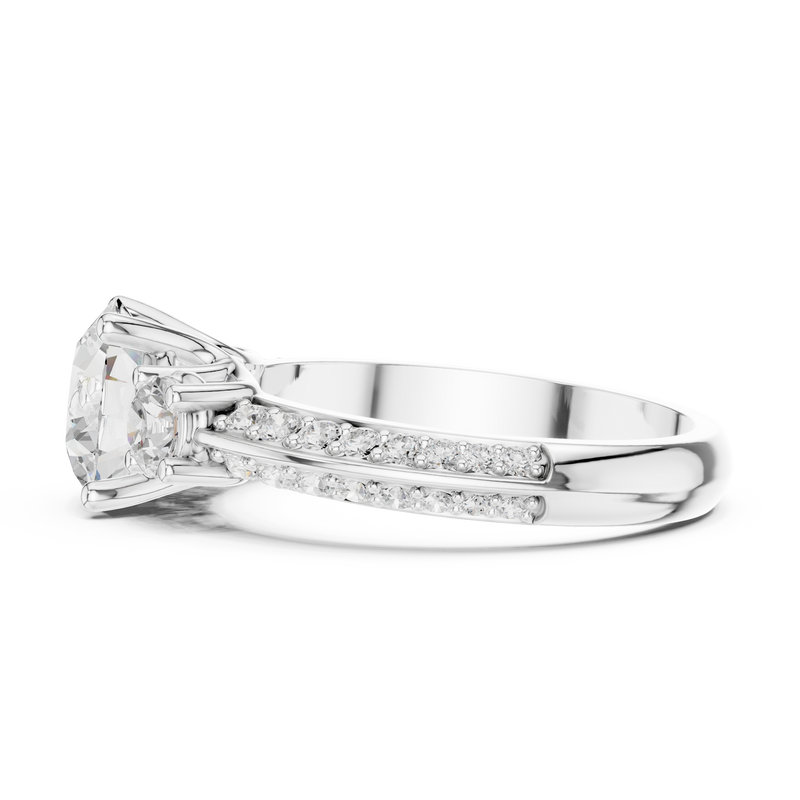 Ladies Ring DDLR-267@7 - White Gold - Image