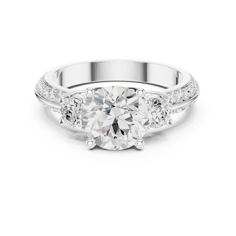 Ladies Ring DDLR-267@7 - White Gold - Image