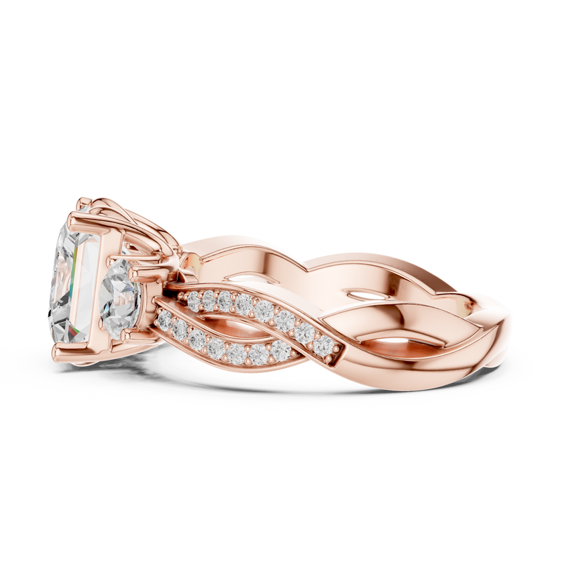 Ladies Ring DDLR-268@7 - Rose Gold - Image