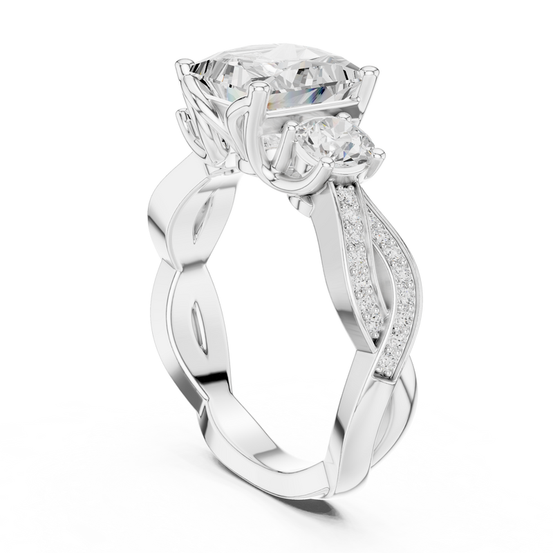 Ladies Ring DDLR-268@7 - White Gold - Image