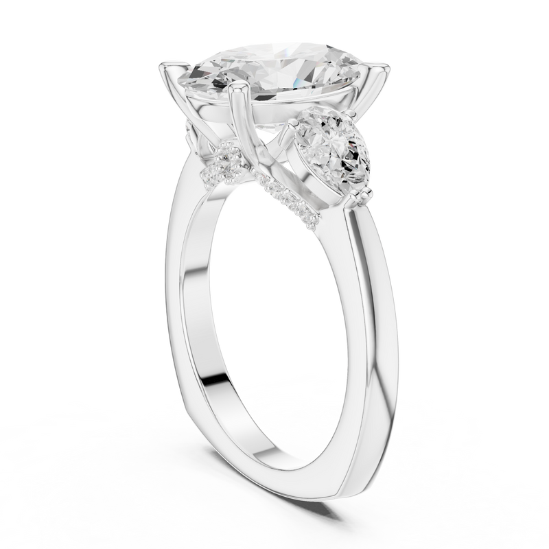 Ladies Ring DDLR-269@7 - White Gold - Image