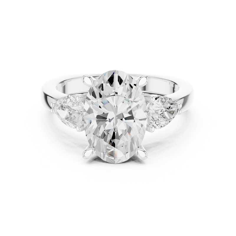 Ladies Ring DDLR-269@7 - White Gold - Image