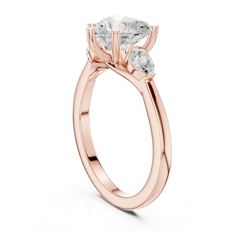 Ladies Ring DDLR-270@7 - Rose Gold - Image