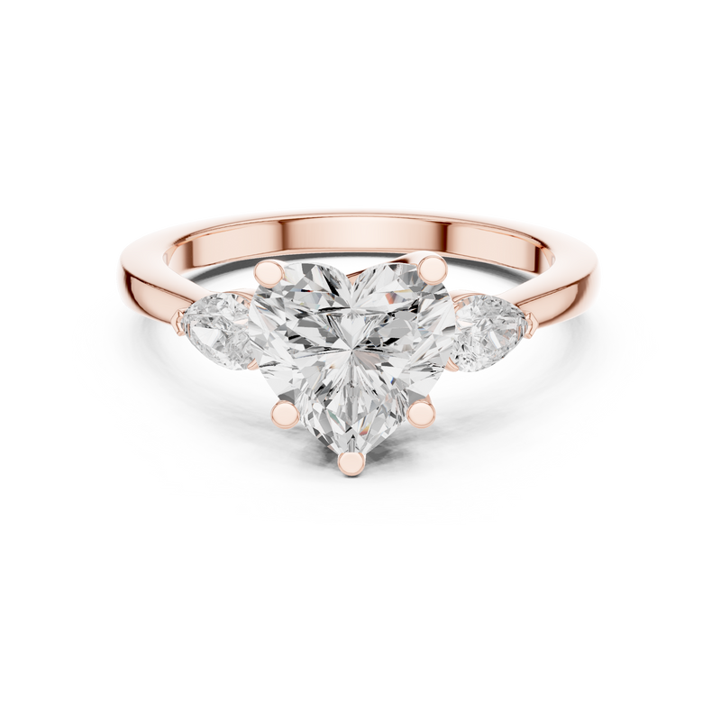 Ladies Ring DDLR-270@7 - Rose Gold - Image