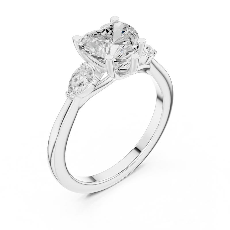 Ladies Ring DDLR-270@7 - White Gold - Image