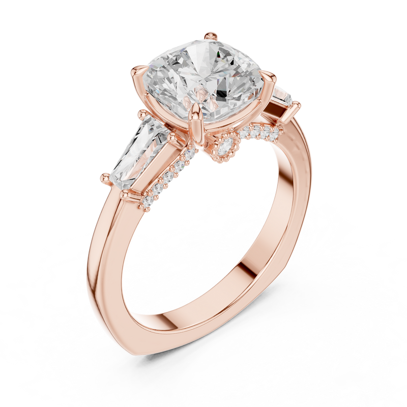 Ladies Ring DDLR-271@7 - Rose Gold - Image