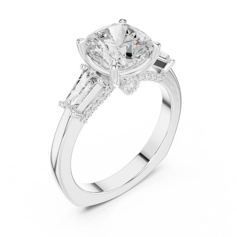 Ladies Ring DDLR-271@7 - White Gold - Image