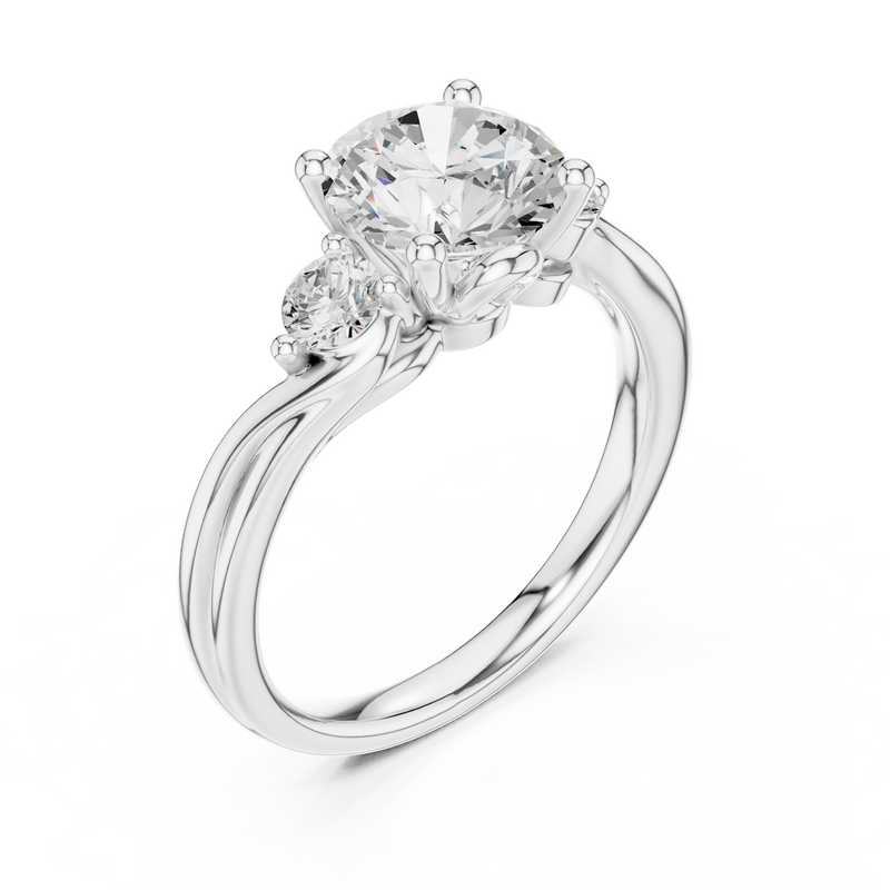 Ladies Ring DDLR-272@7 - White Gold - Image