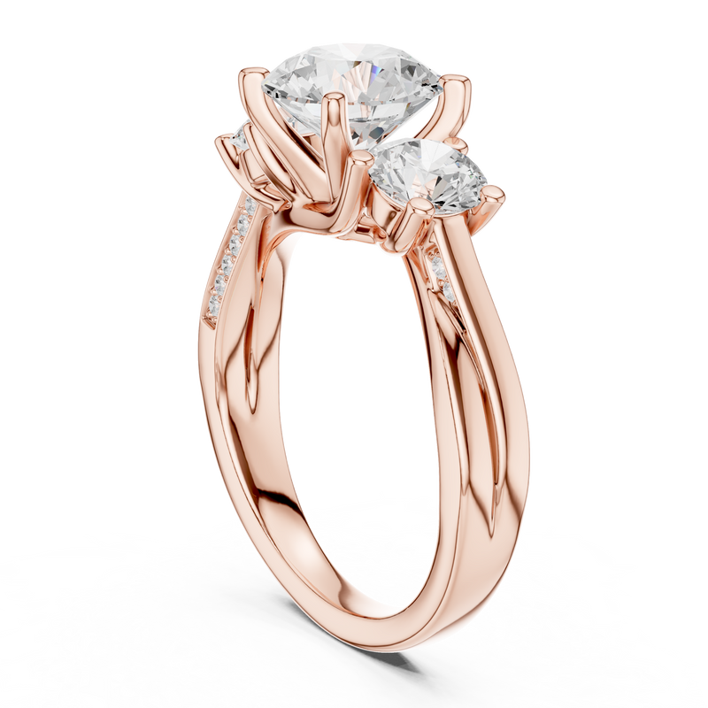Ladies Ring DDLR-273@7 - Rose Gold - Image