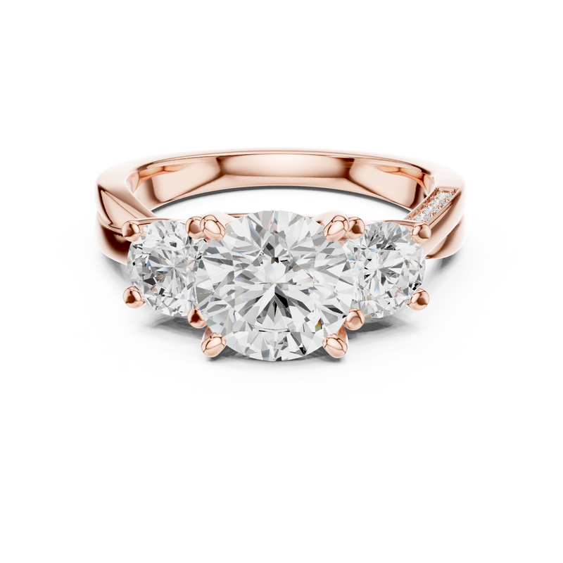 Ladies Ring DDLR-273@7 - Rose Gold - Image