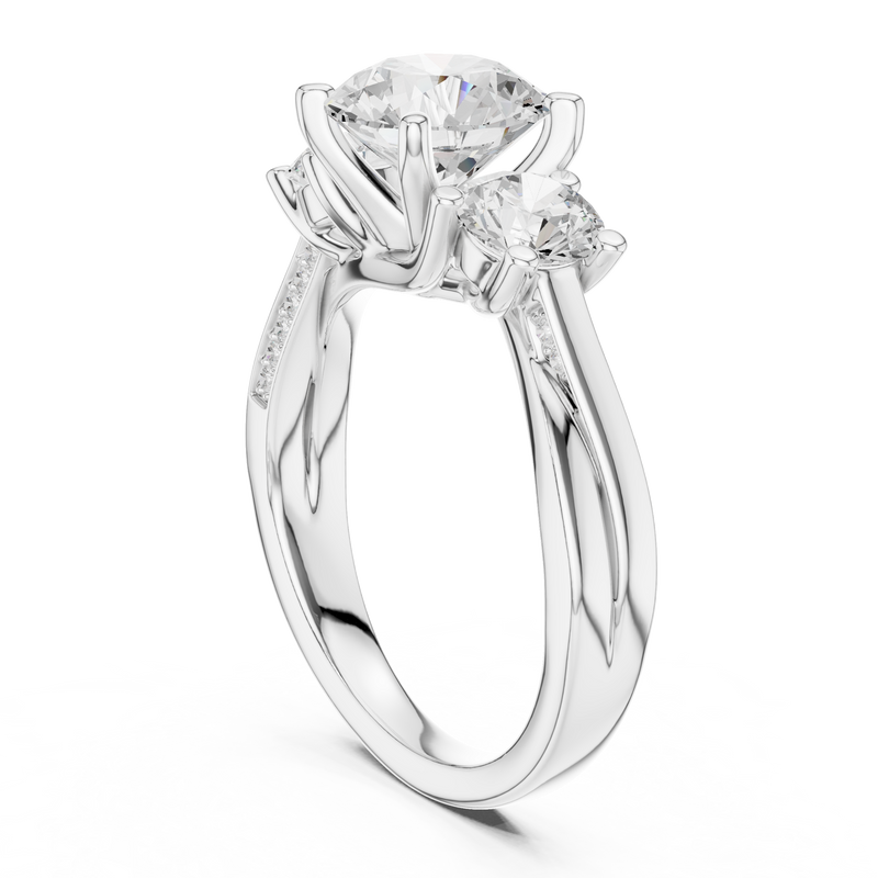 Ladies Ring DDLR-273@7 - White Gold - Image