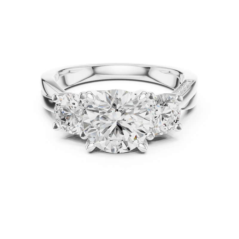 Ladies Ring DDLR-273@7 - White Gold - Image