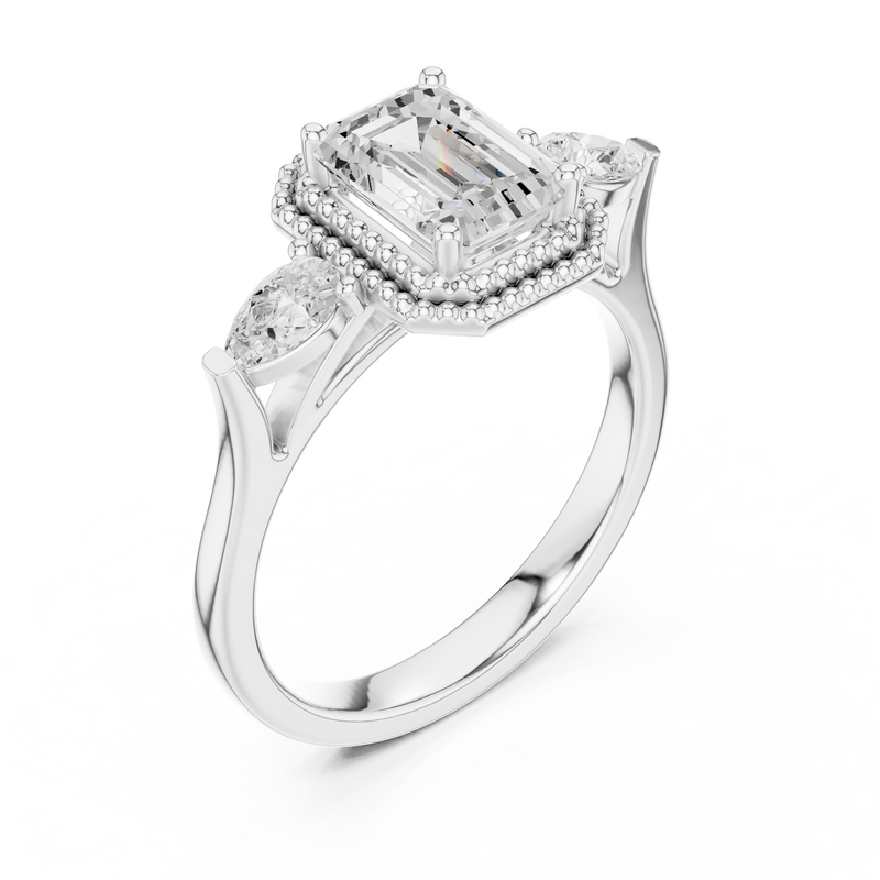 Ladies Ring DDLR-274@7 - White Gold - Image