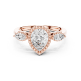 Ladies Ring DDLR-275@7 - Rose Gold - Image