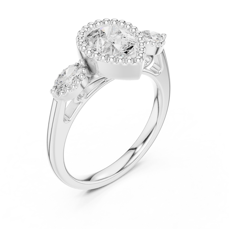 Ladies Ring DDLR-275@7 - White Gold - Image