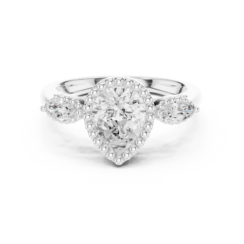 Ladies Ring DDLR-275@7 - White Gold - Image