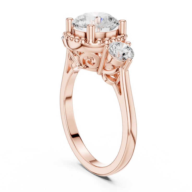 Ladies Ring DDLR-276@7 - Rose Gold - Image