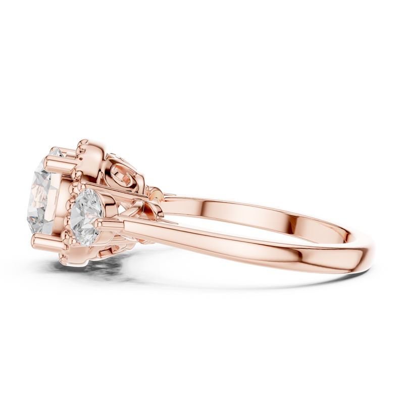 Ladies Ring DDLR-276@7 - Rose Gold - Image