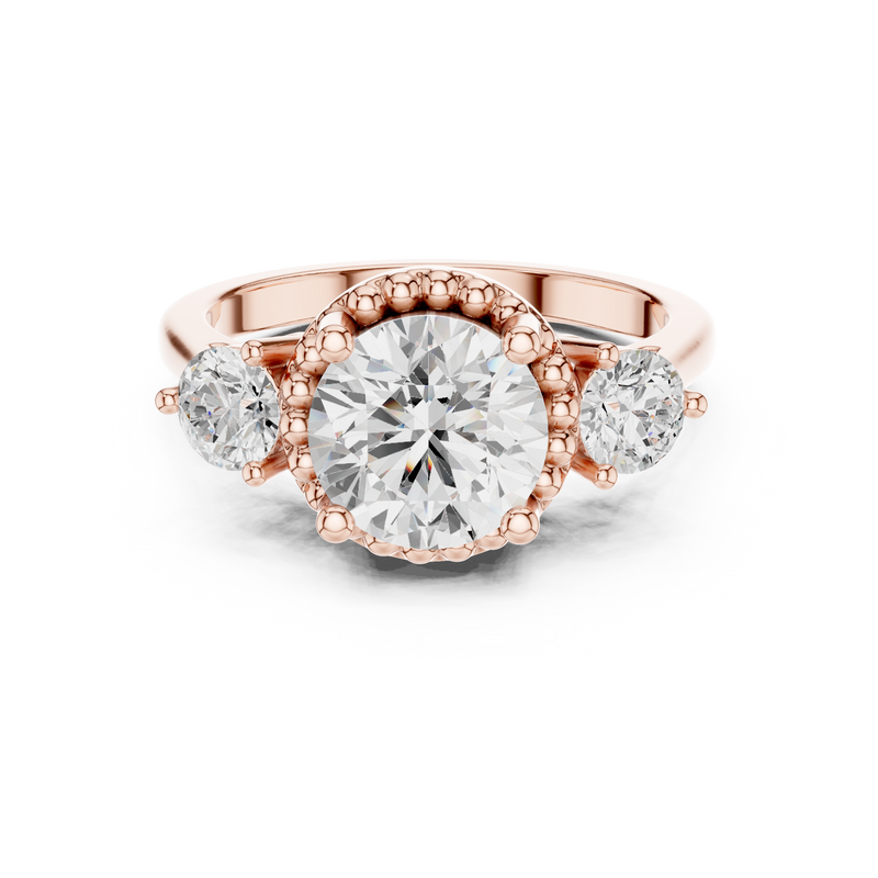 Ladies Ring DDLR-276@7 - Rose Gold - Image