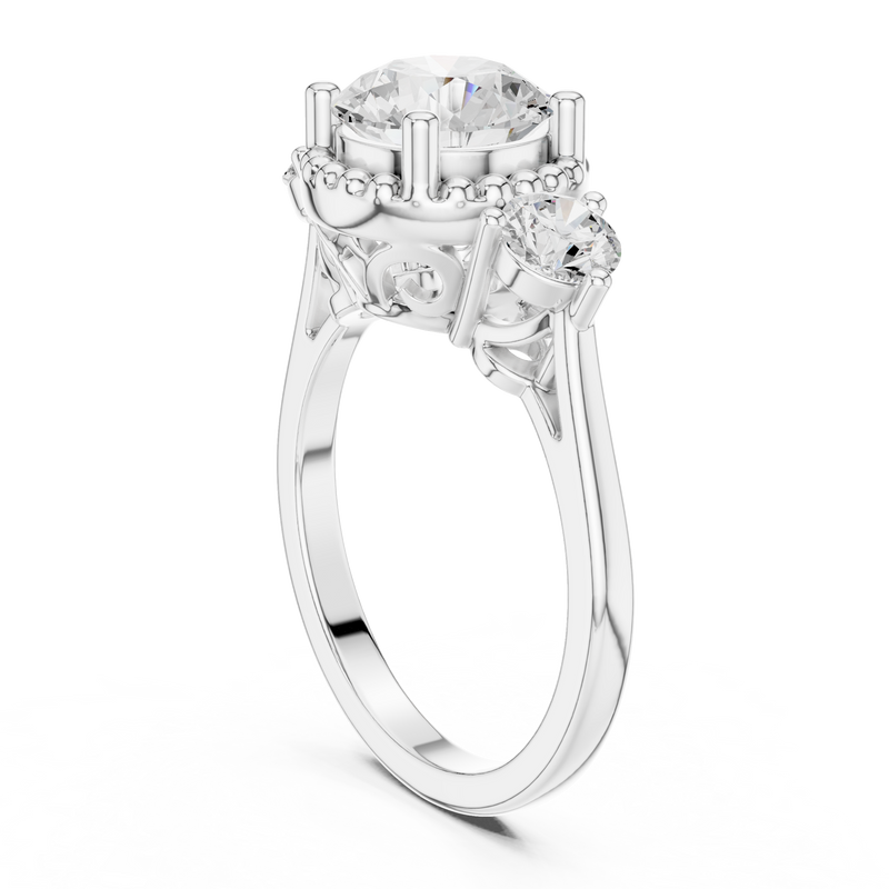 Ladies Ring DDLR-276@7 - White Gold - Image