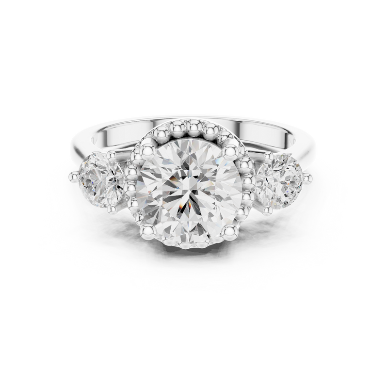 Ladies Ring DDLR-276@7 - White Gold - Image