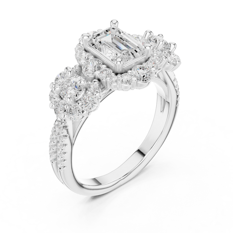 Ladies Ring DDLR-279@7 - White Gold - Image