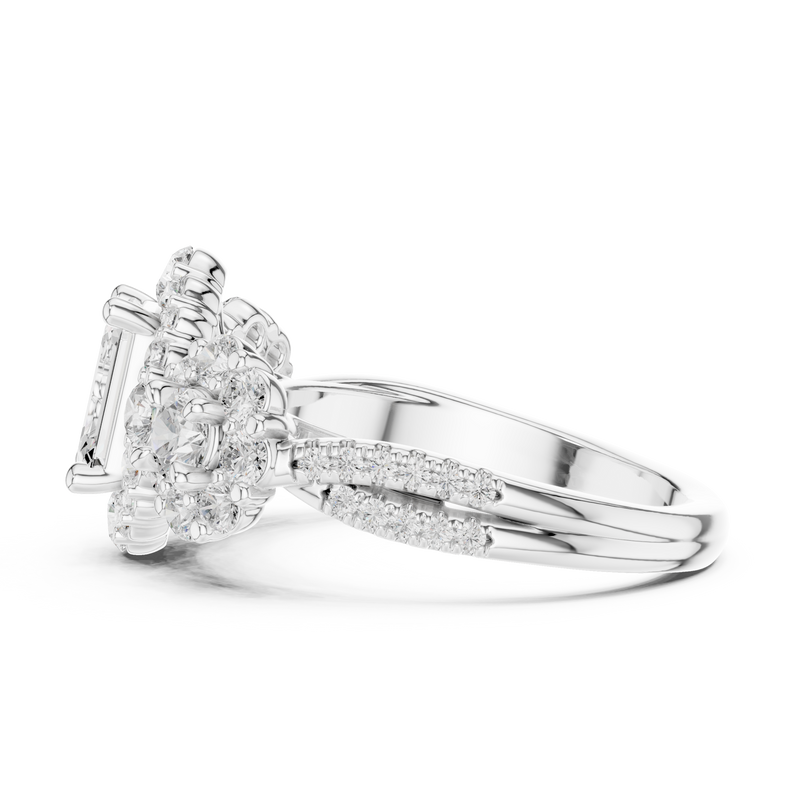 Ladies Ring DDLR-279@7 - White Gold - Image