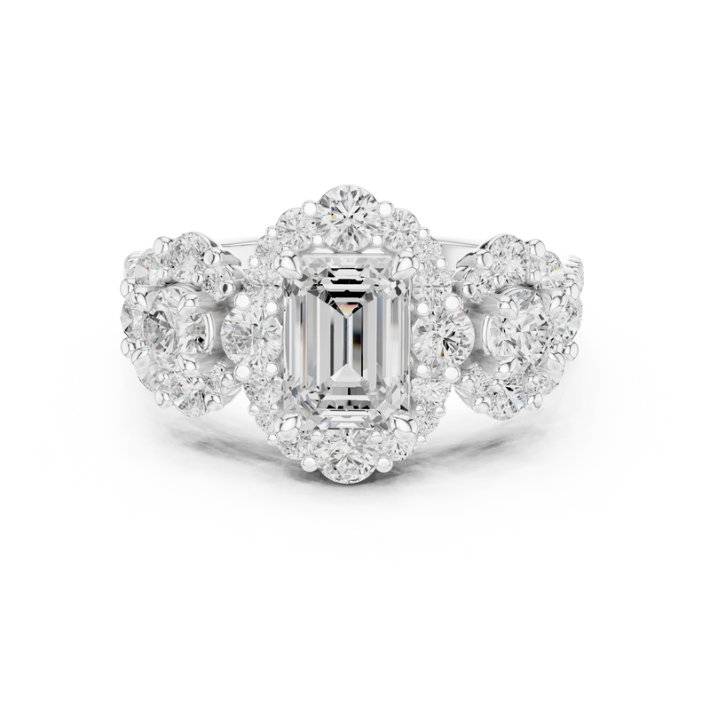 Ladies Ring DDLR-279@7 - White Gold - Image