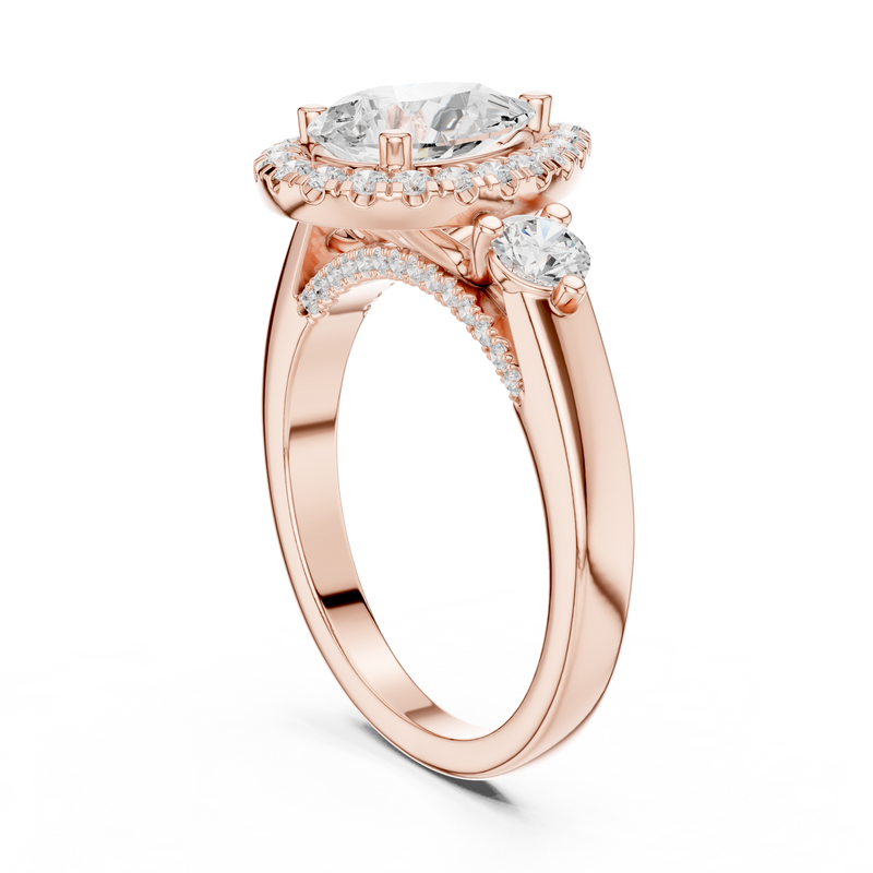 Ladies Ring DDLR-280@7 - Rose Gold - Image