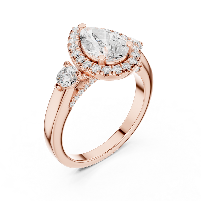Ladies Ring DDLR-280@7 - Rose Gold - Image