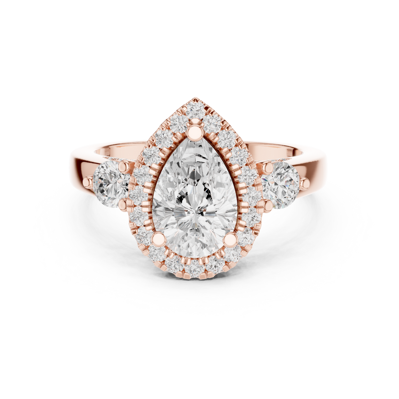 Ladies Ring DDLR-280@7 - Rose Gold - Image