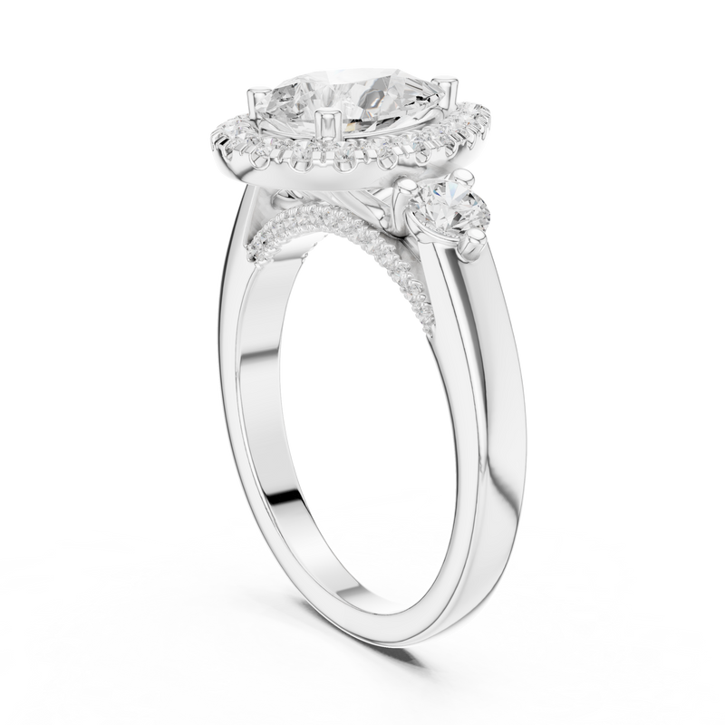Ladies Ring DDLR-280@7 - White Gold - Image