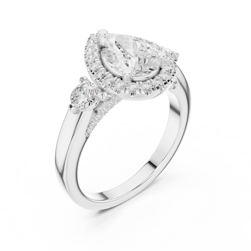 Ladies Ring DDLR-280@7 - White Gold - Image