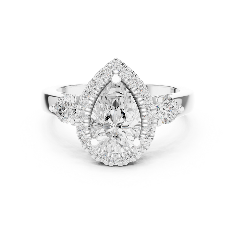 Ladies Ring DDLR-280@7 - White Gold - Image
