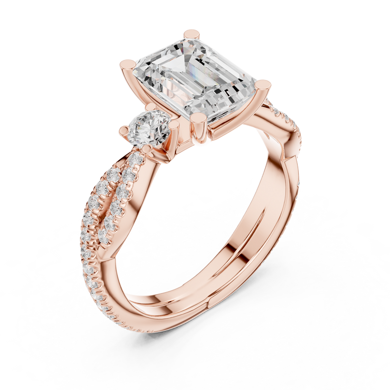 Ladies Ring DDLR-281@7 - Rose Gold - Image