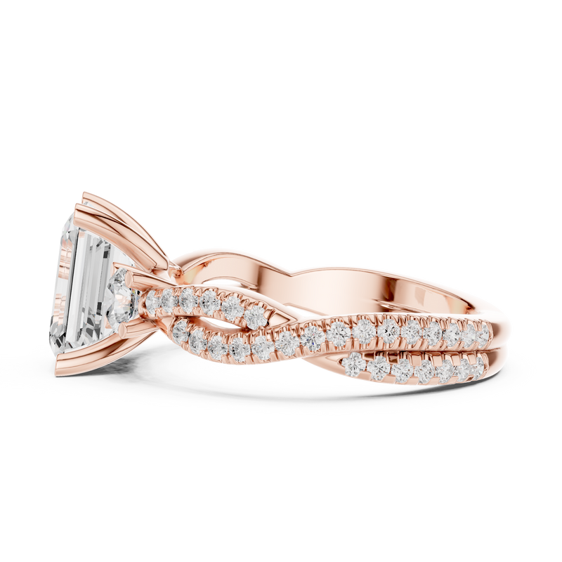 Ladies Ring DDLR-281@7 - Rose Gold - Image